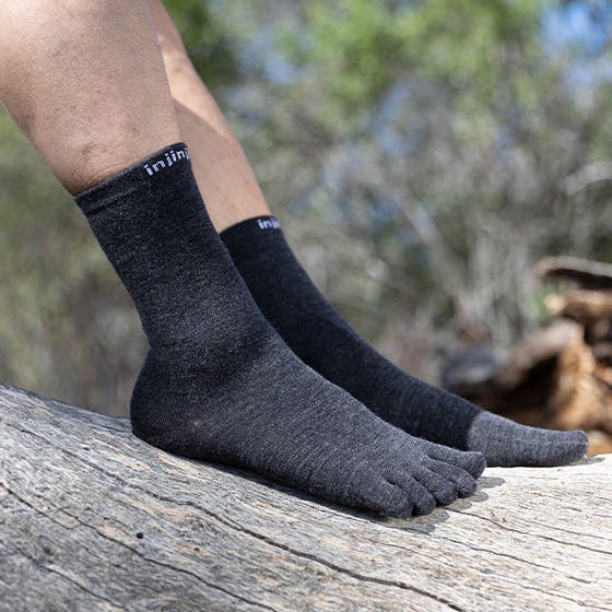 Injinji Merino Wool Base Layer Crew Liner