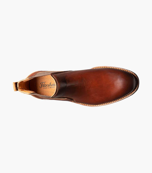 Florsheim Men's Lodge Plain Toe Gore Boot, Chestnut