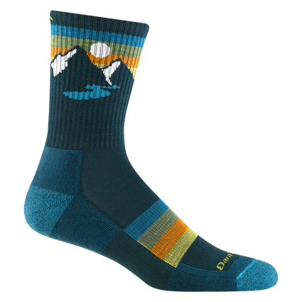 Darn Tough Men's Sunset Ridge Merino Wool Hiking Micro Crew Socks